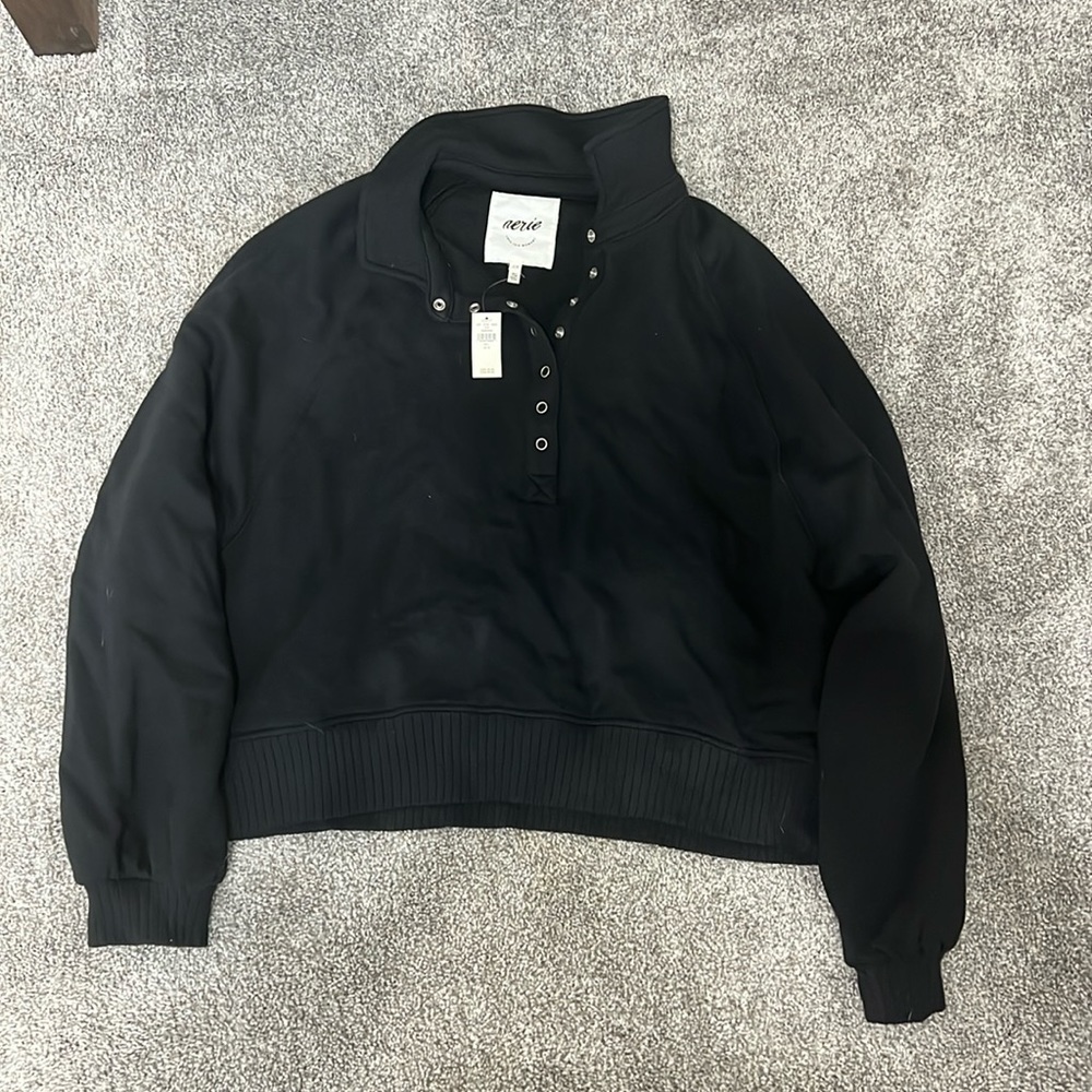 Aerie button up quarter zip